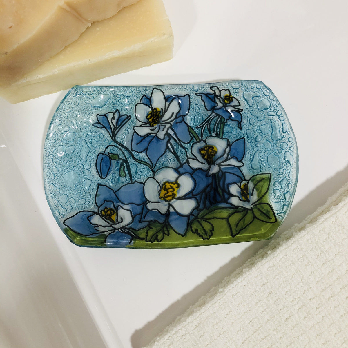 Fair Trade Soap Dish - SD-10 Luke Adams Glass Blowing Studio 