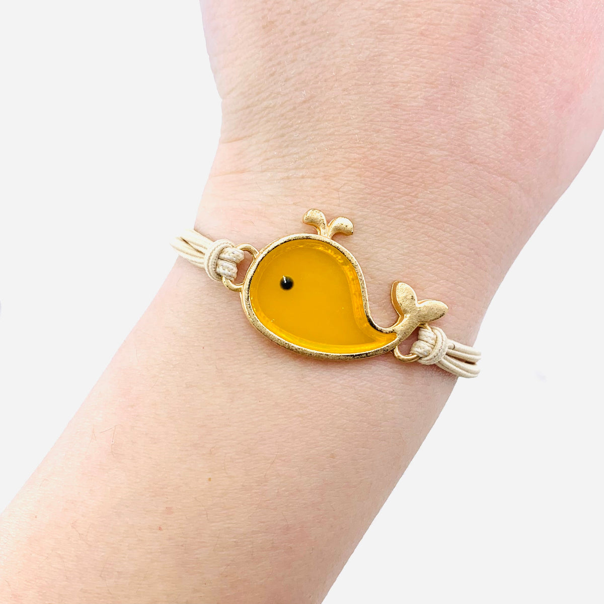 Baby Whale Bracelets Jewelry - Yellow 