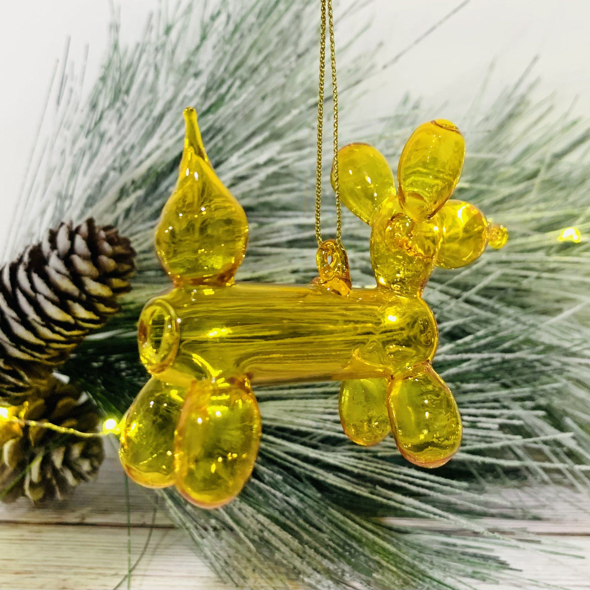 Balloon Dog Glass Ornament Ornament Glitterville 