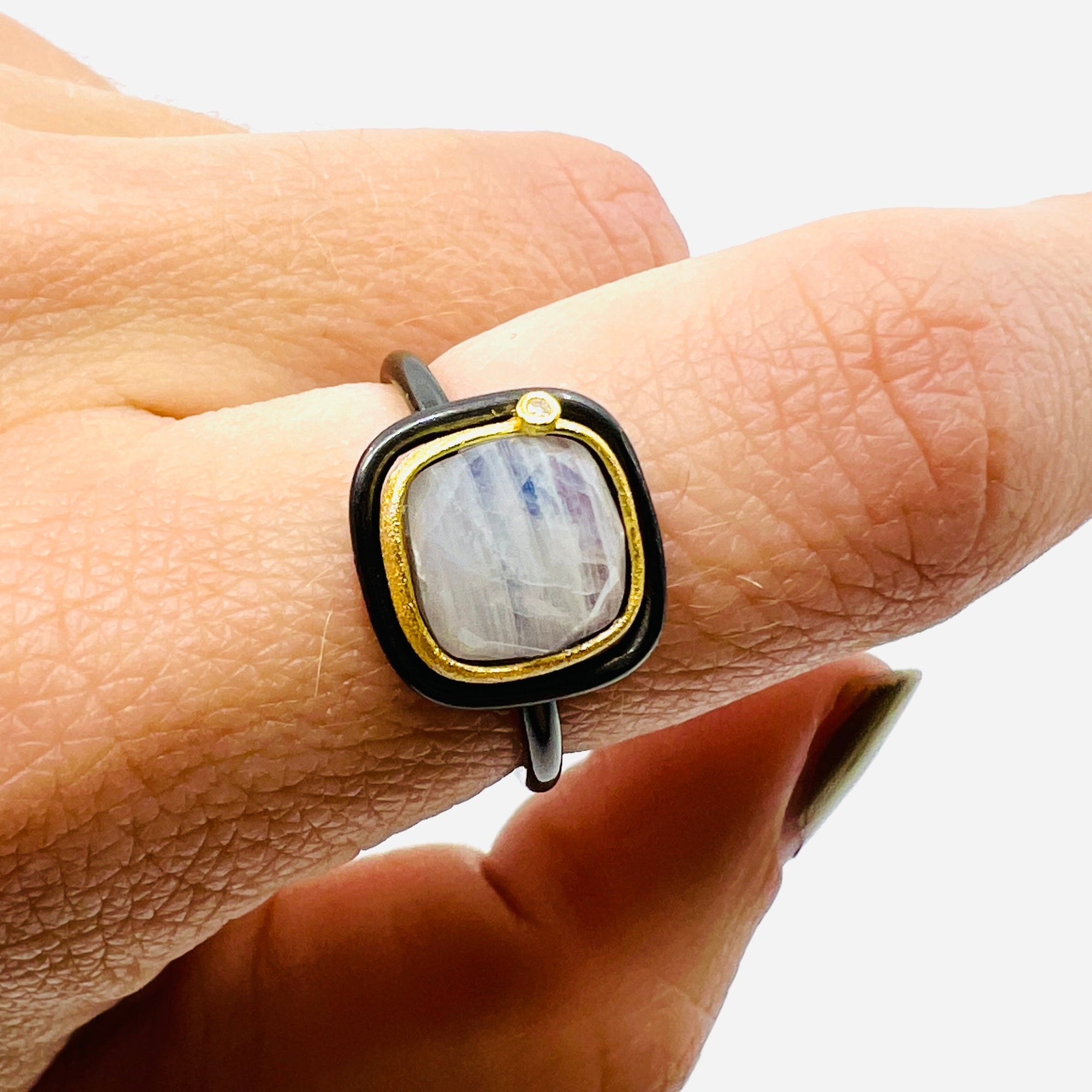 Tiny Diamond Adjustable Ring Jewelry Felix Z 