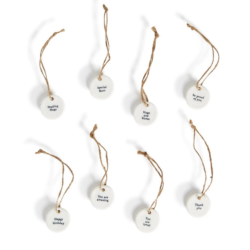 Porcelain Circle Tag Two's Company 