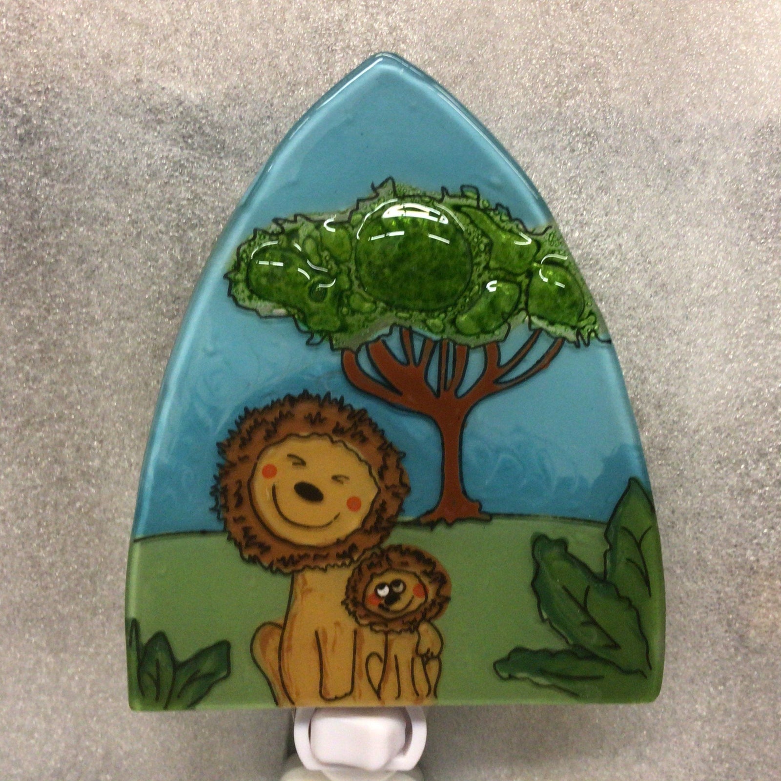 Fair Trade 7 Nightlight Cute Lions Luke Adams Glass Blowing Studio 