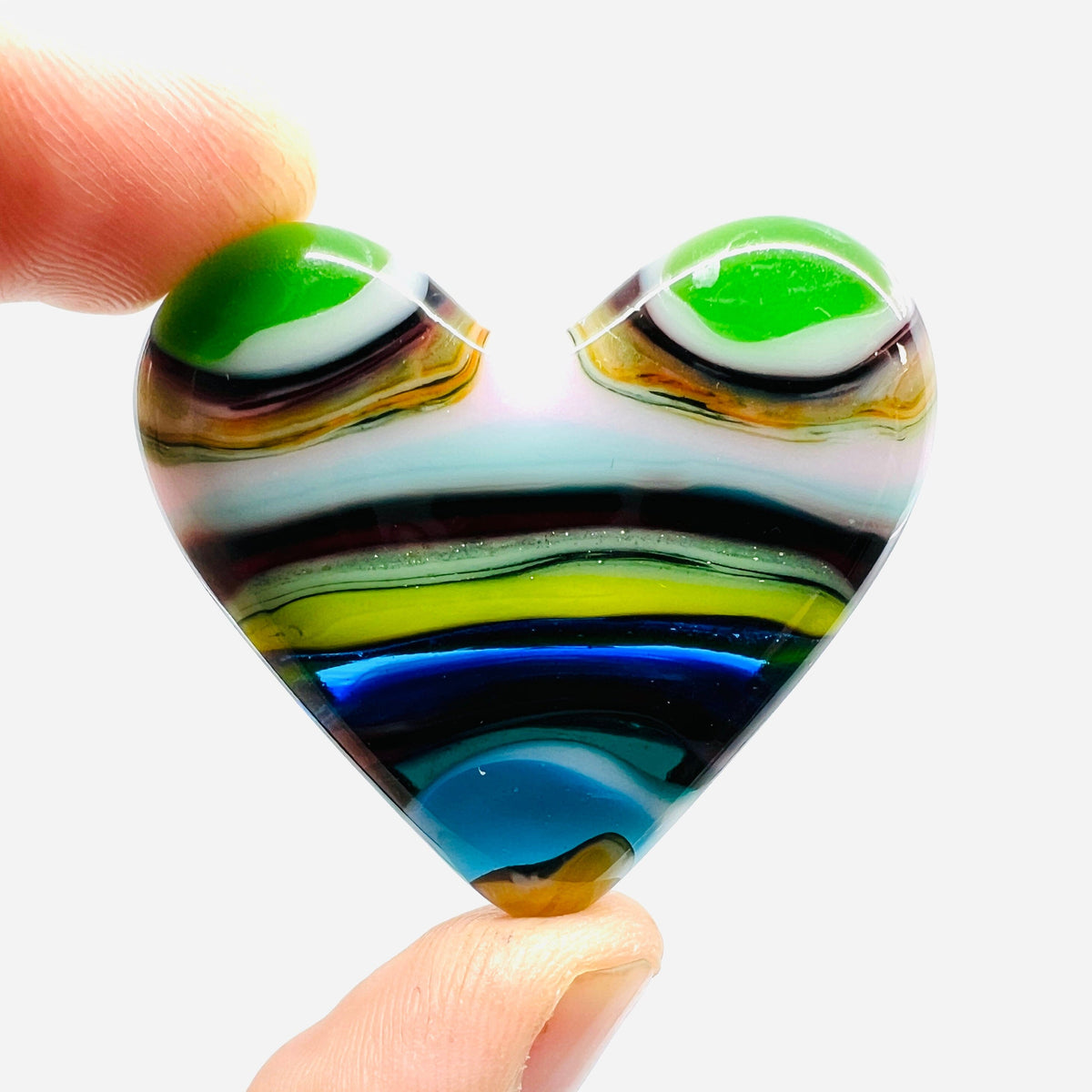 Fused Pocket Heart 366 Miniature Glimmer Glass Gifts 