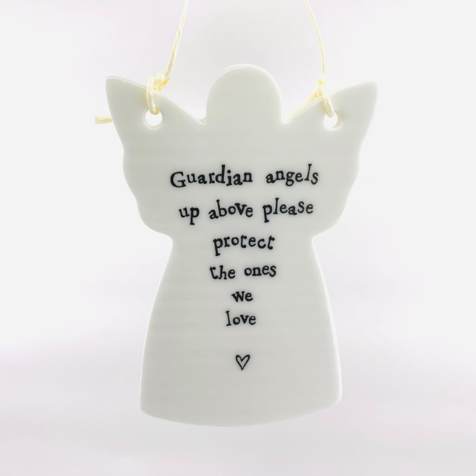 Porcelain Angel Ornament Two's Company Guardian angels up above 