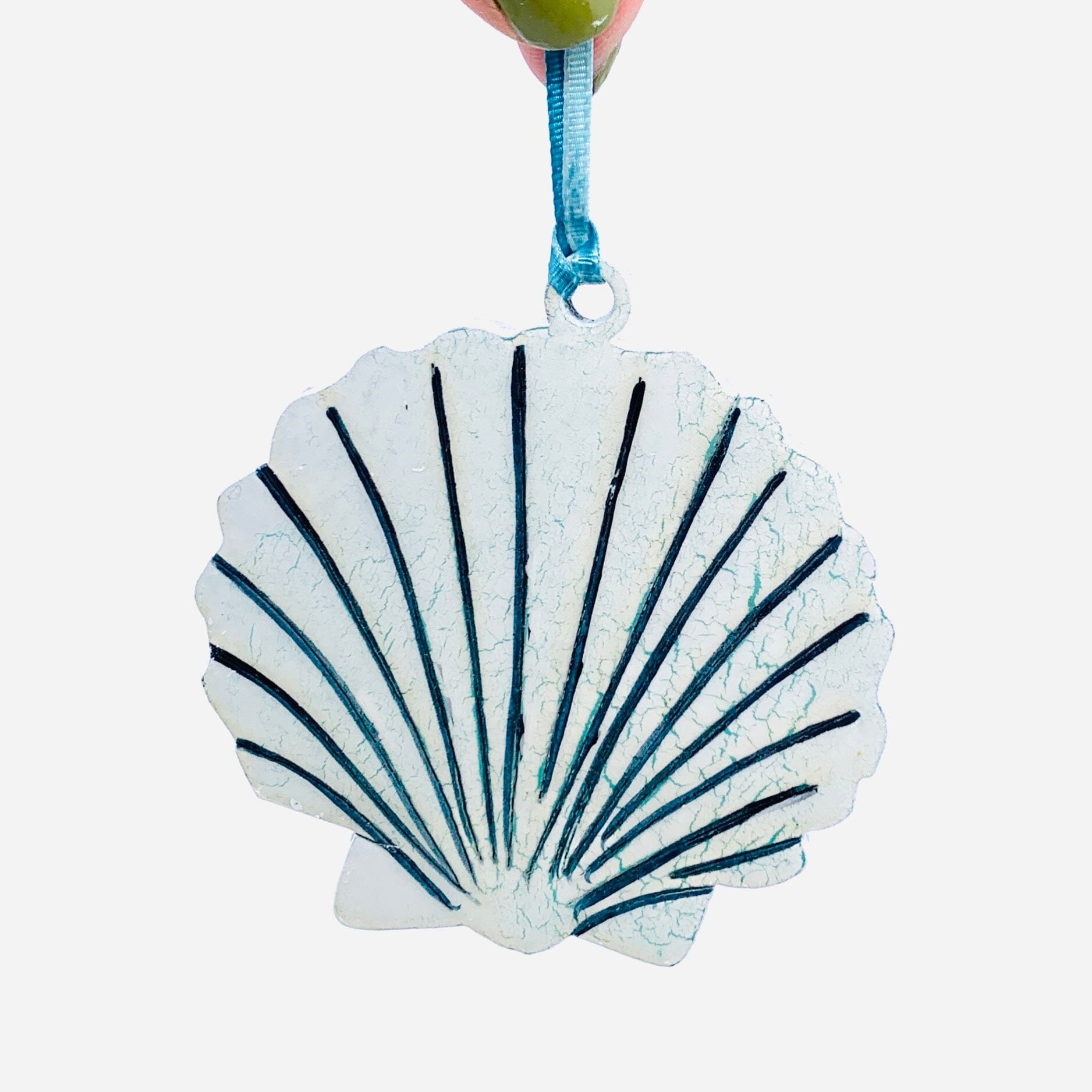 Recycled Wood Ornament, Sea Shell Ornament Pam Peana 