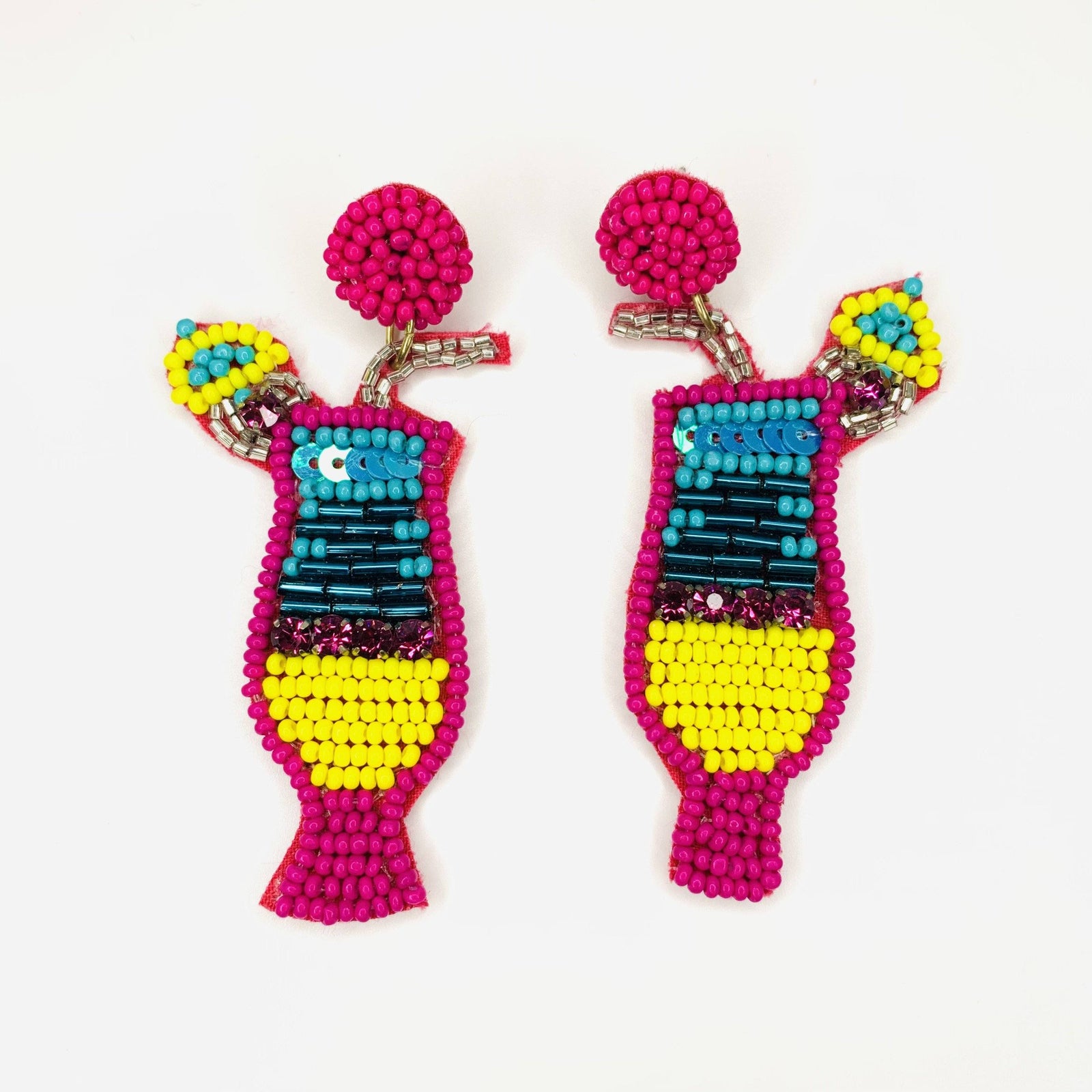 Beaded Earring, Daiquiri Jewelry Cloie NY 