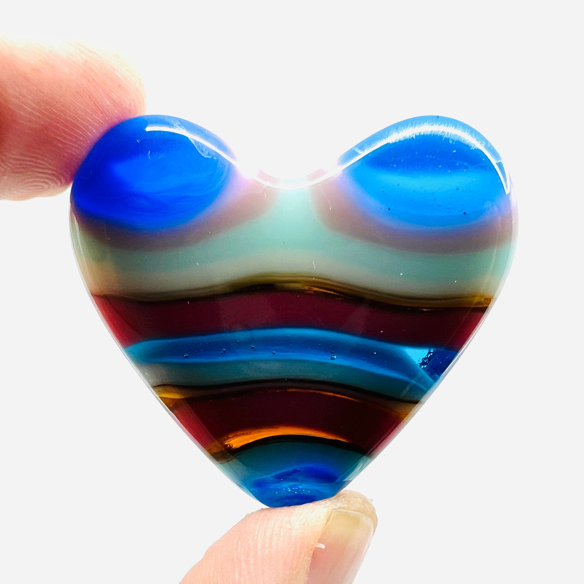 Fused Pocket Heart 65 Miniature Glimmer Glass Gifts 