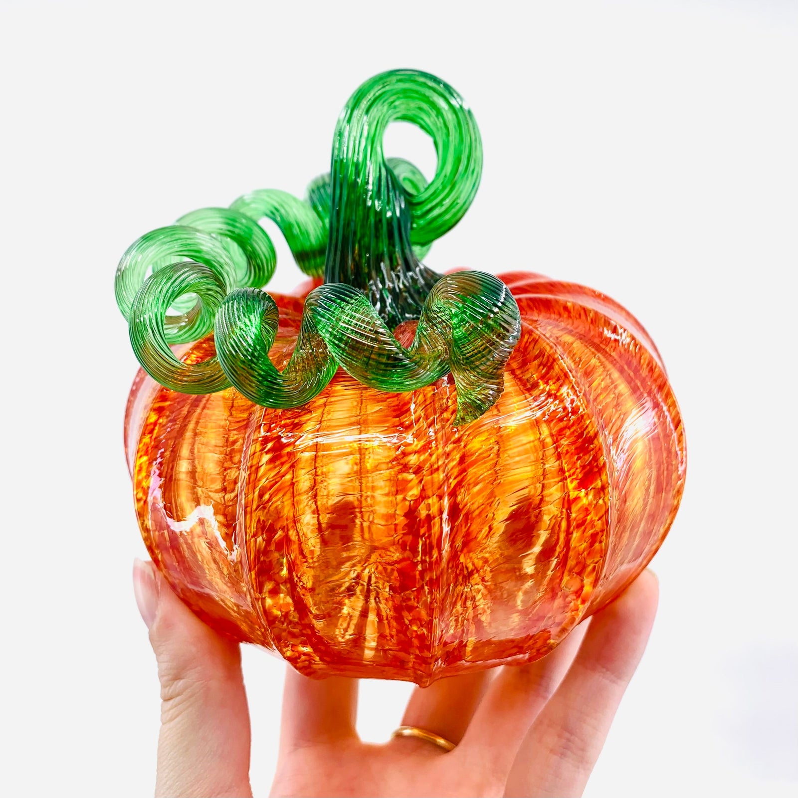 Orange Pumpkin Pumpkin Luke Adams Glass Blowing Studio Squat 