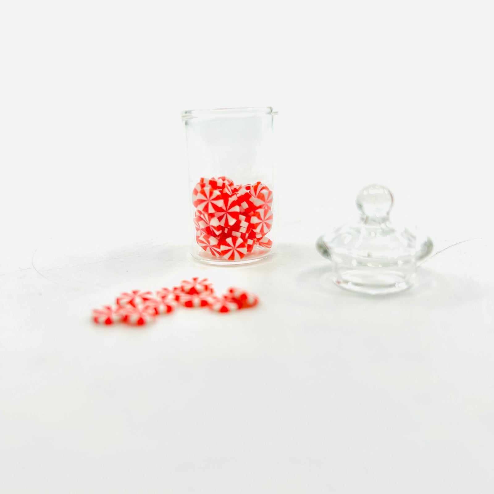 Tiniest Glass Jar of Peppermints Miniature - 