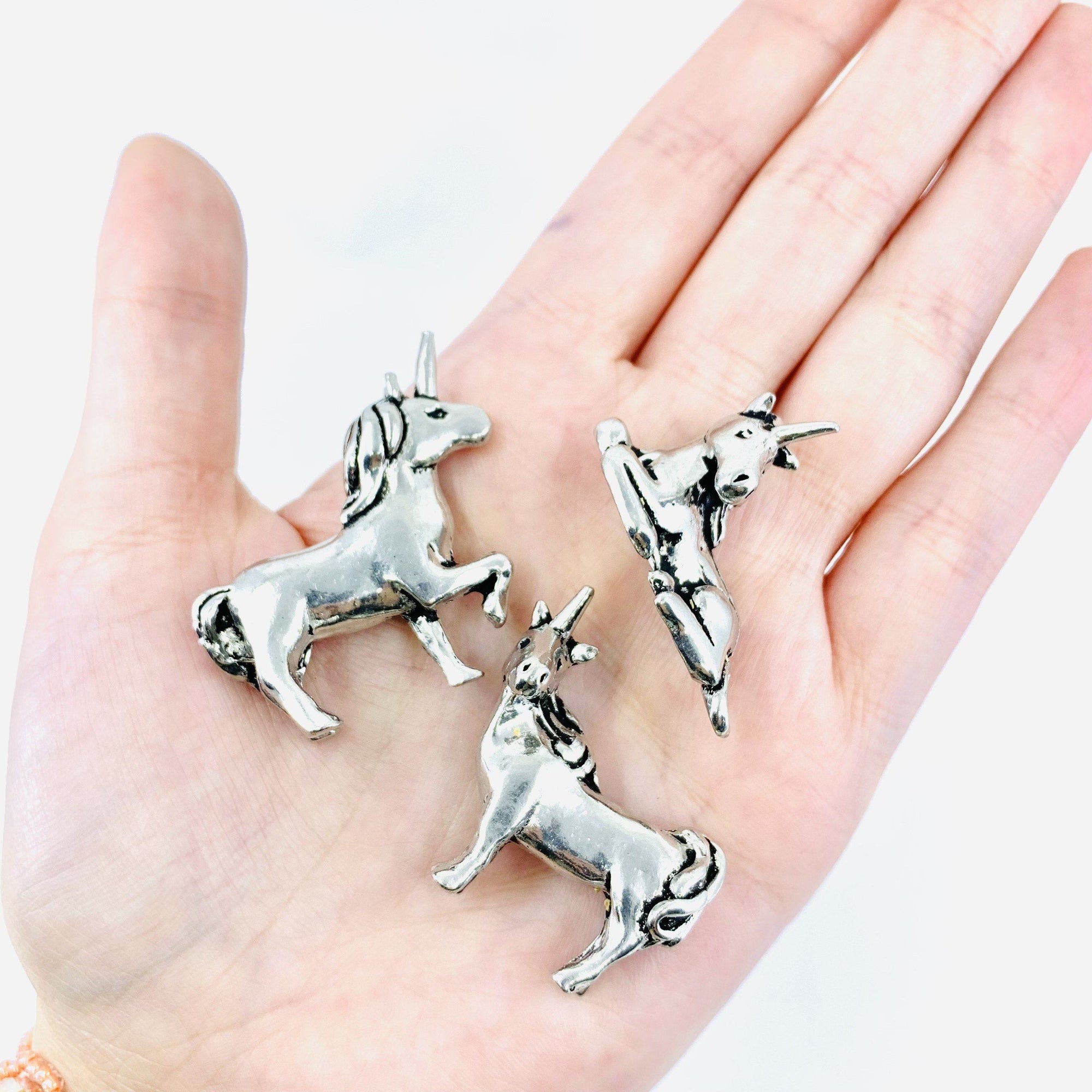 Miniature 3pc. Pewter Unicorn Set Miniature Basic Spirit 