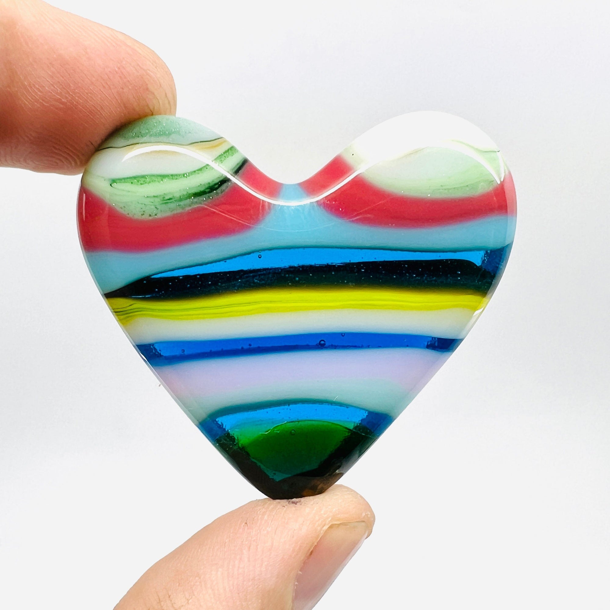Fused Pocket Heart 320 Miniature Glimmer Glass Gifts 