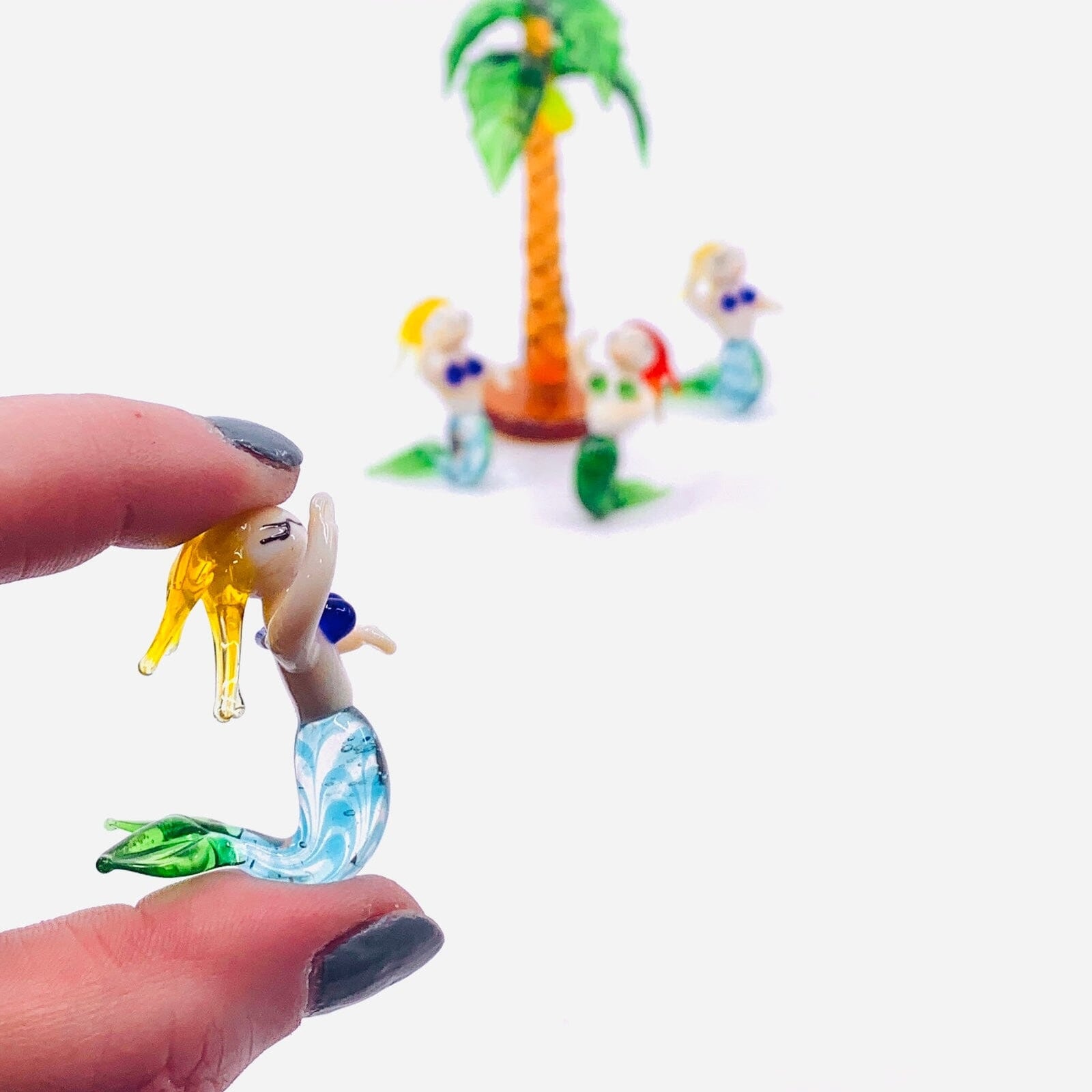 Dancing Glass Mermaid, Blonde Decor Chesapeake Bay 