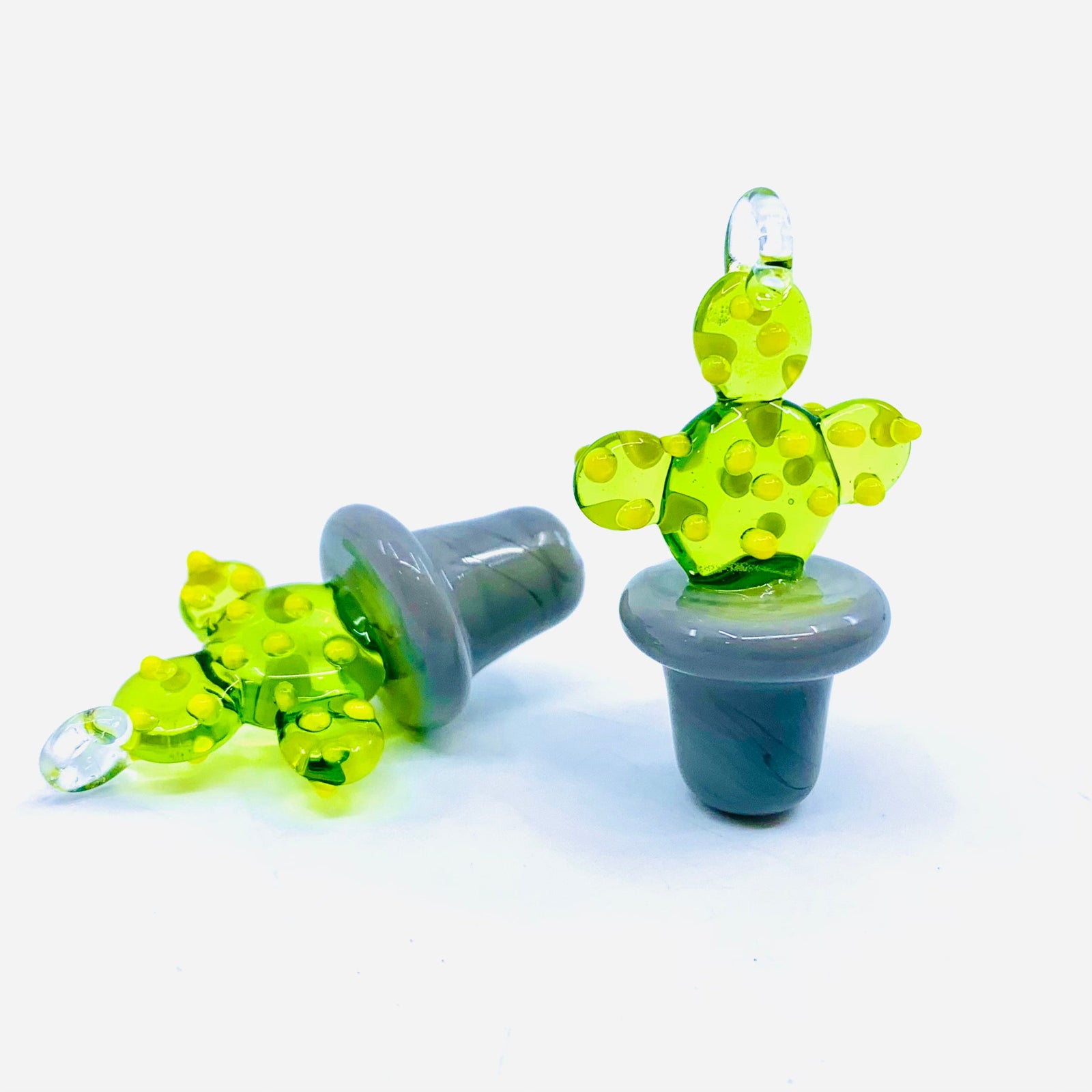 Mini Prickly Pear Cactus Pendant Miniature - 