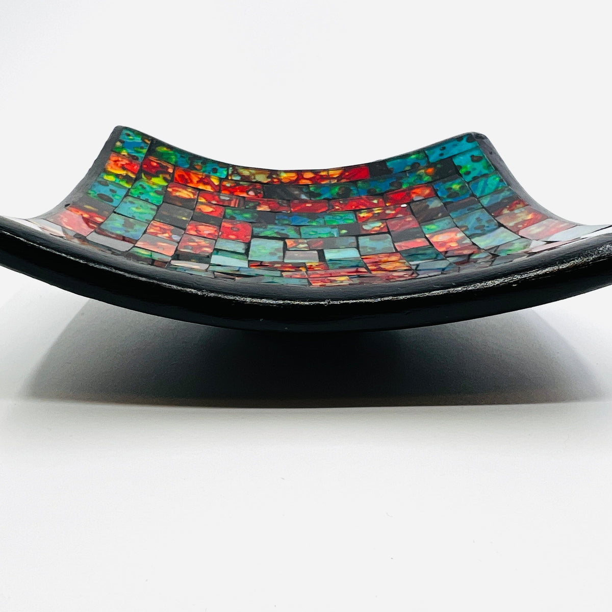 Mosaic Glass Plates & Bowls at Rustic ⋆ Blowing Rock