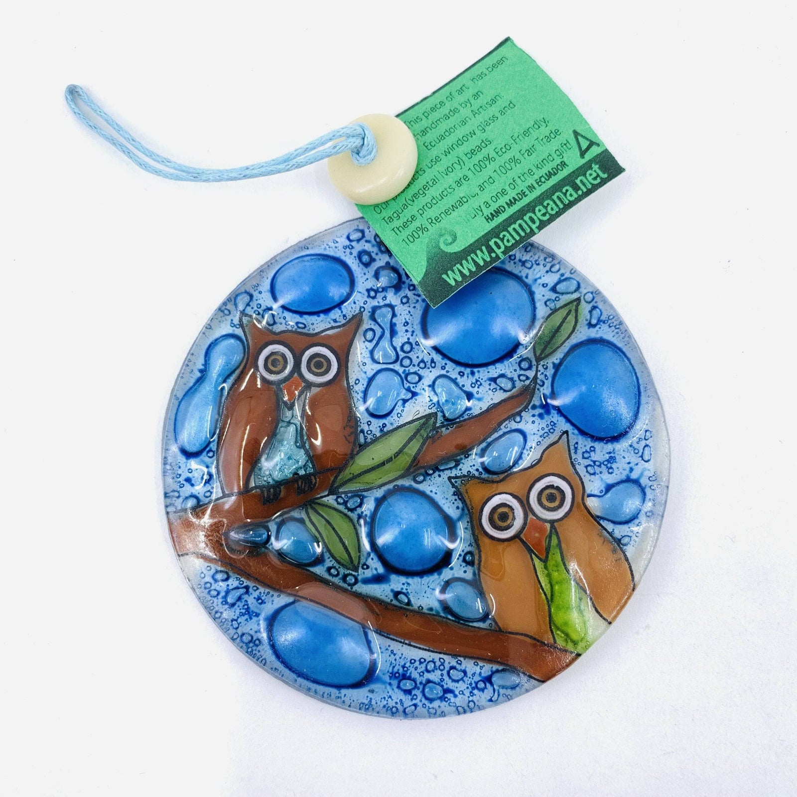 Fair Trade Ornament 192 Hoot Owls Pam Peana 