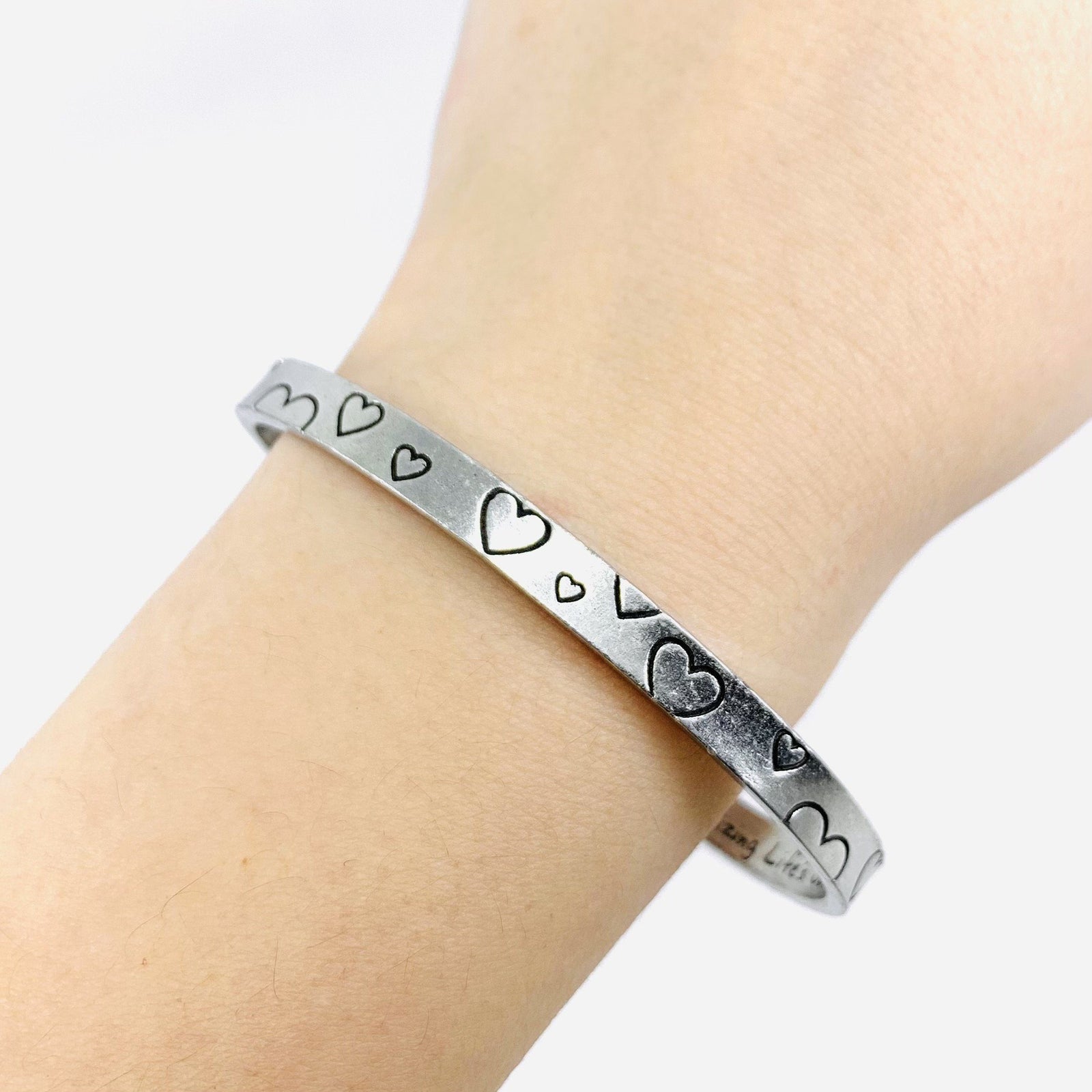 Pewter Cuff Bracelet, I Love You Jewelry Whitney Howard Designs 