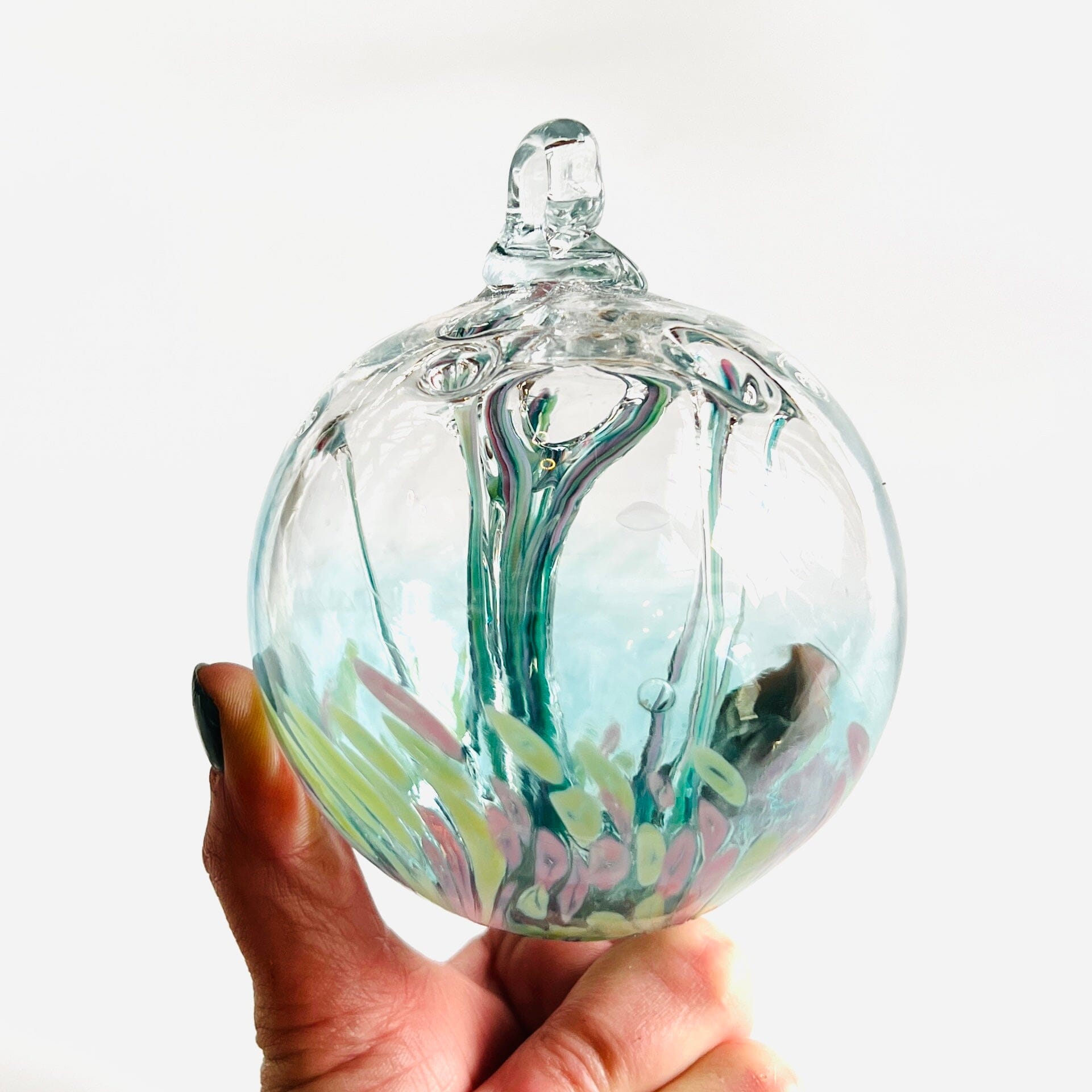 Wishball 4” Ornament, Monet Wish Ball Luke Adams Glass Blowing Studio 