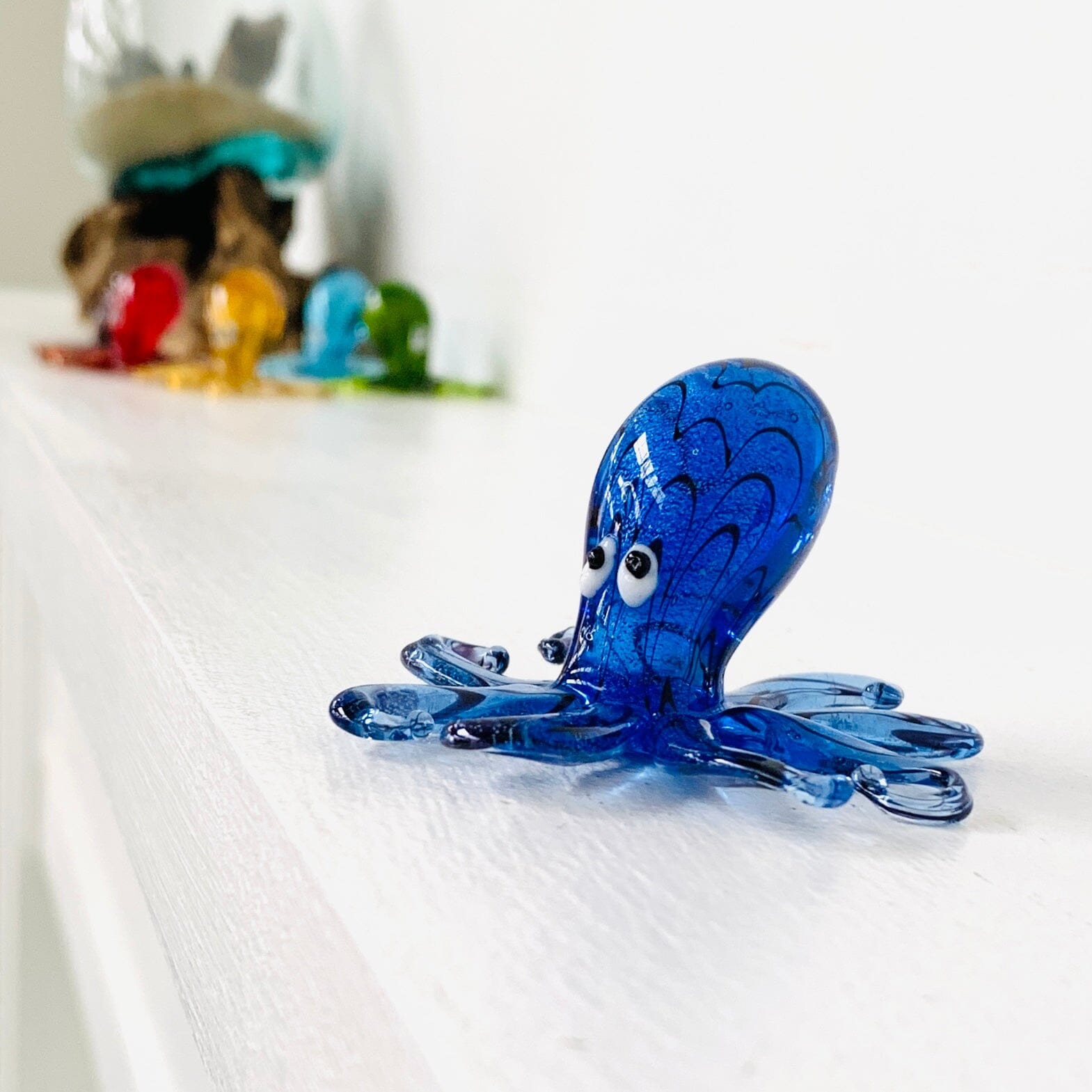 Glass Octopus, Blue Miniature Chesapeake Bay 