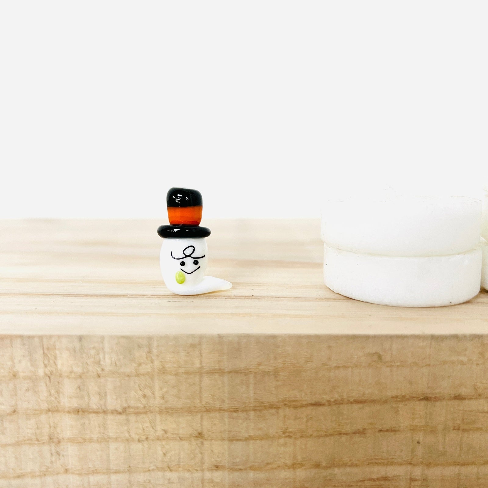 Tiny Halloweenie Top Hat Ghost Miniature Alex 