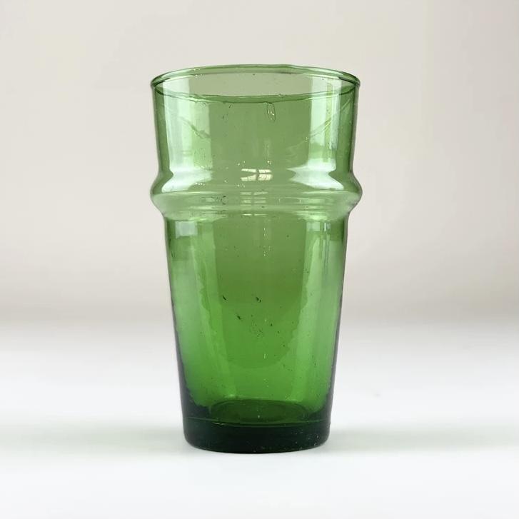 Moroccan Glass, Large Decor Kiss That Frog Green 