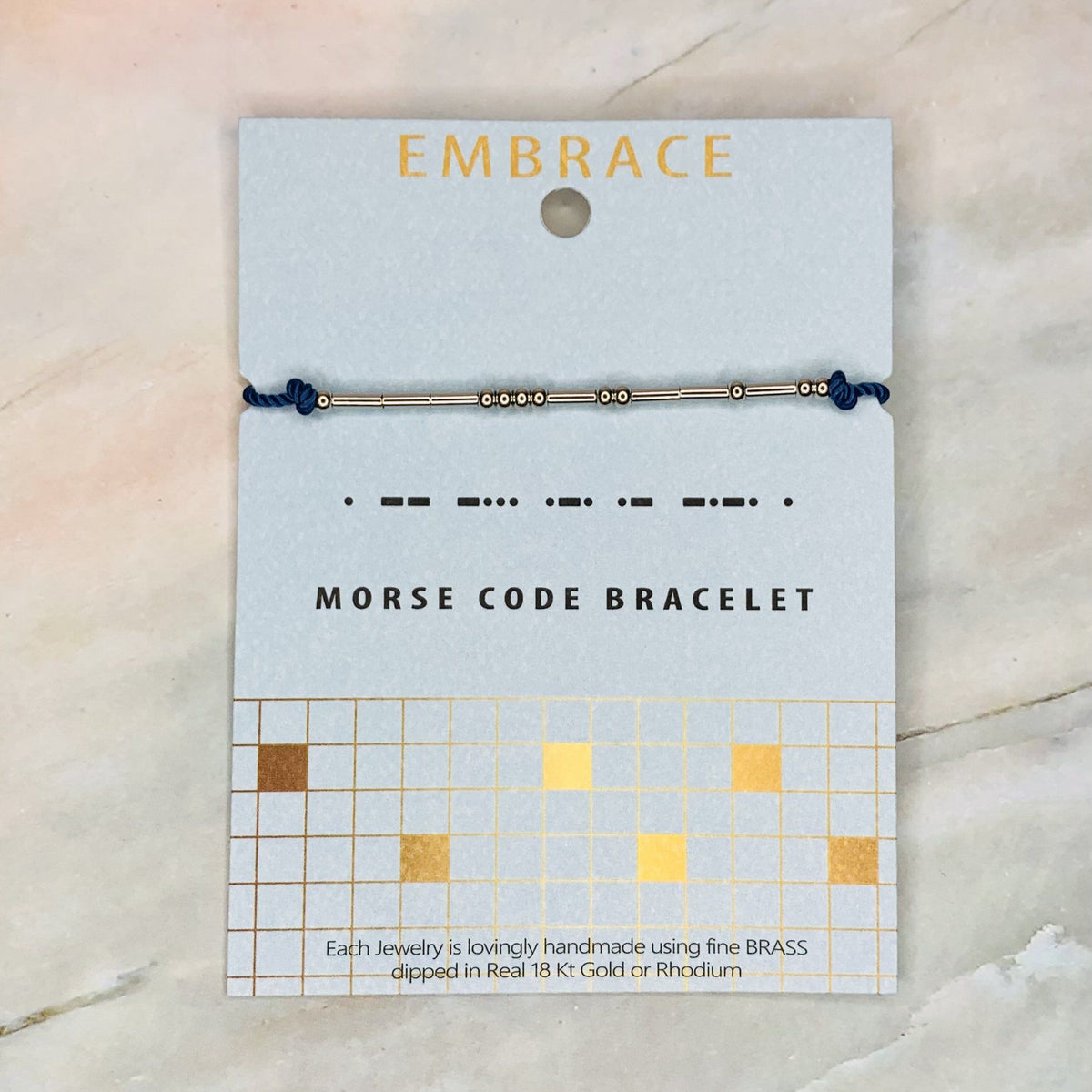 Morse Code Bracelet Jewelry Lauren-Spencer Embrace 