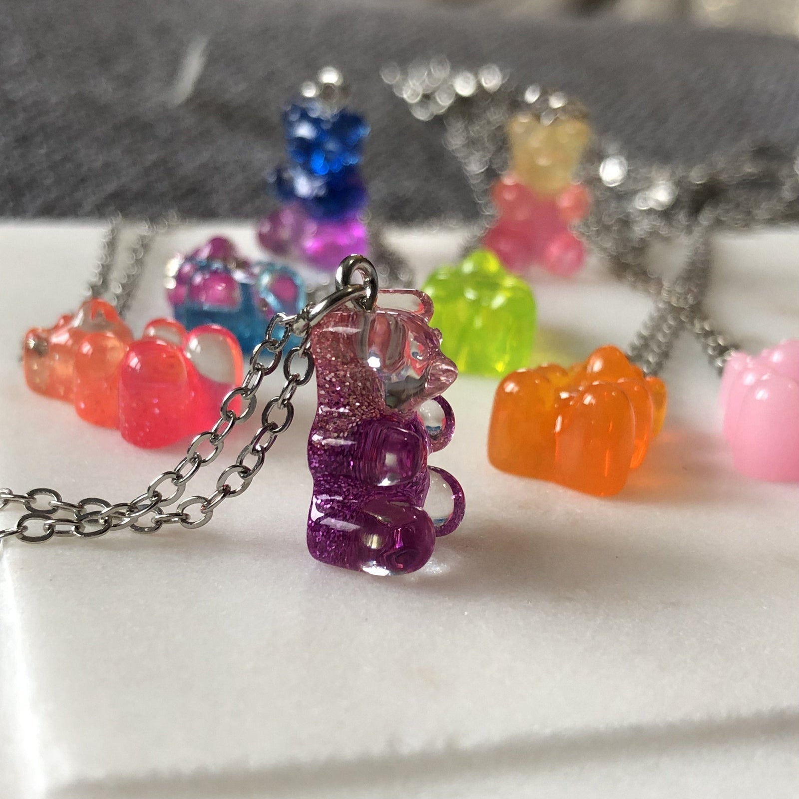 Gummy Bear Pendants Luke Adams Glass Blowing Studio 