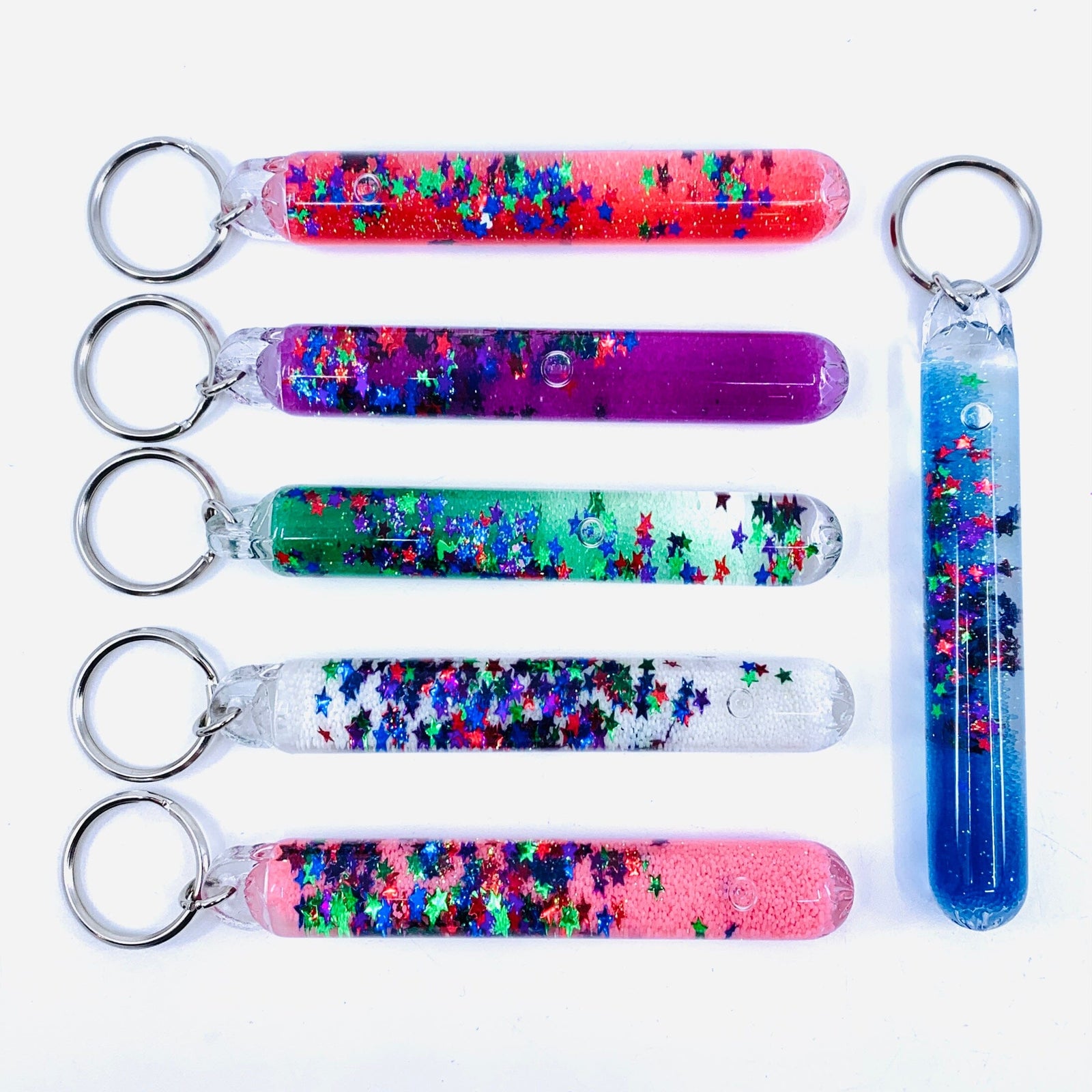 Glitter Sparkle Key Chains Jewelry Golden Island INT'L INC 