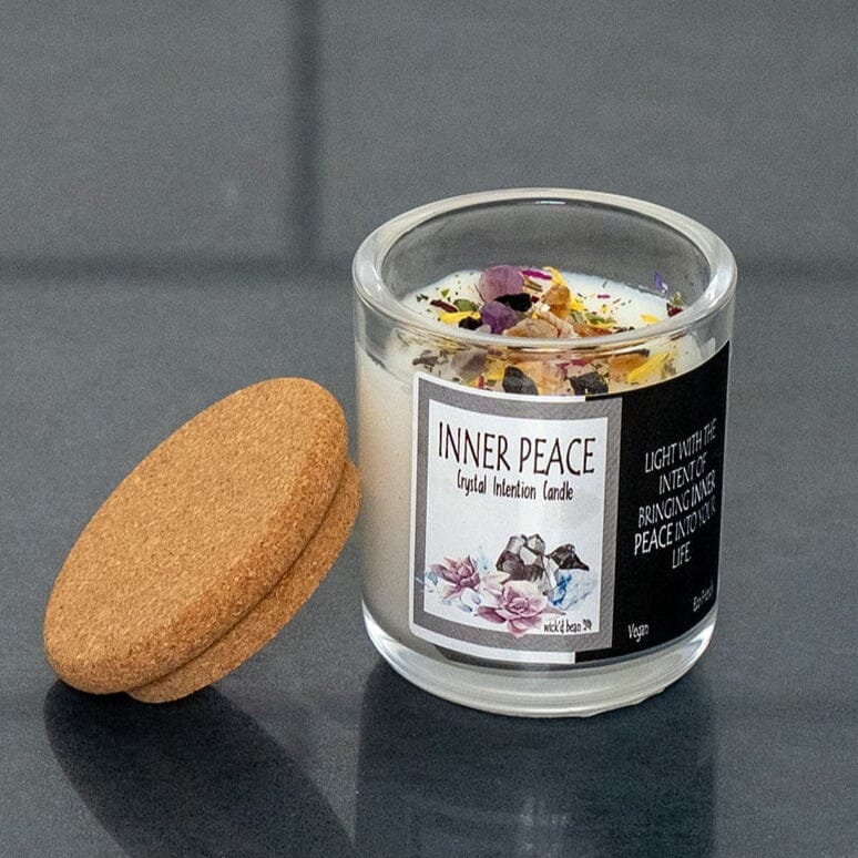 Inner Peace Intention Soy Candle Decor Wick'd Bean Candles 