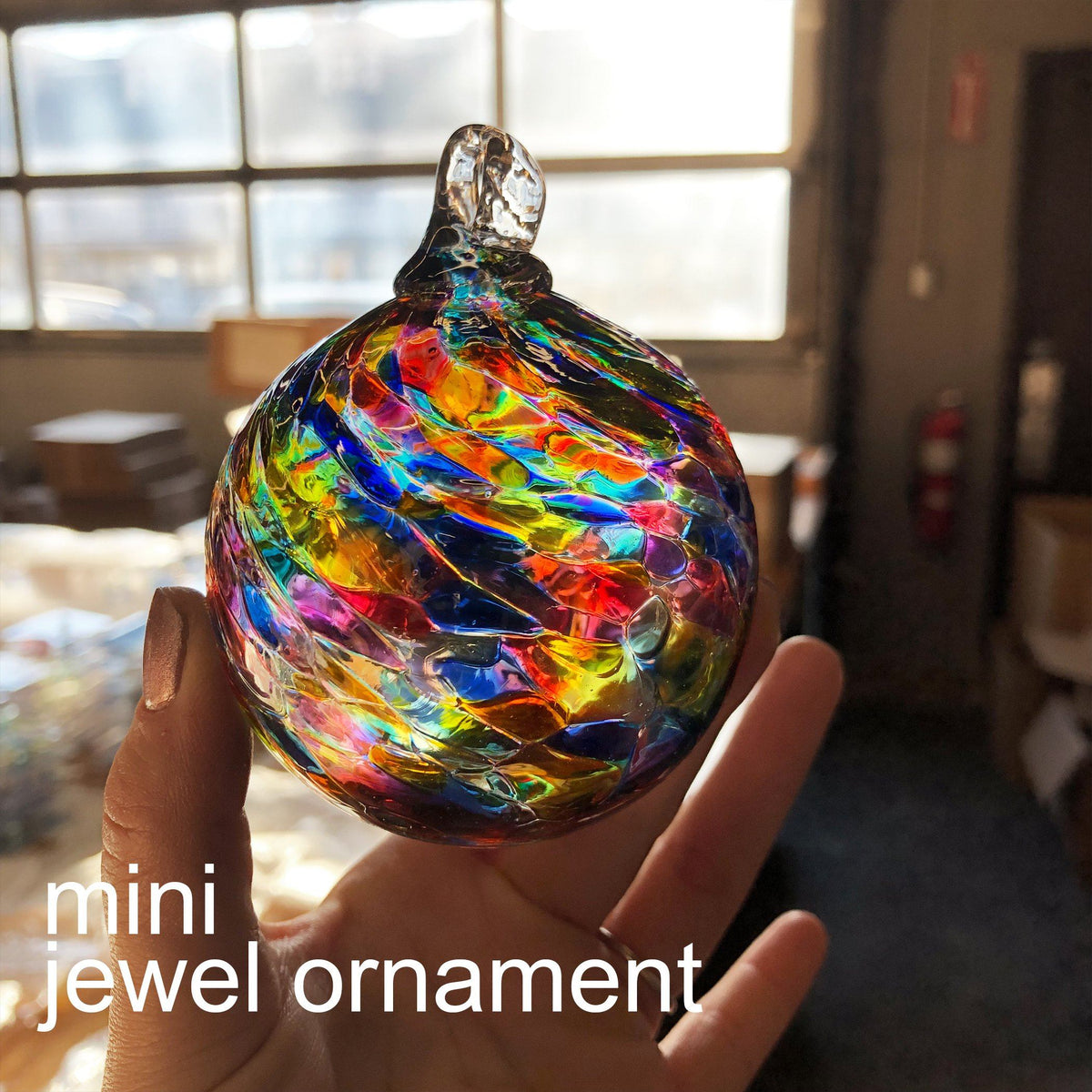 Mini Jewel Ornaments Luke Adams Glass Blowing Studio 