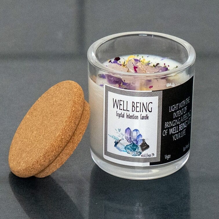 Well Being Intention Soy Candle Decor Wick&#39;d Bean Candles 
